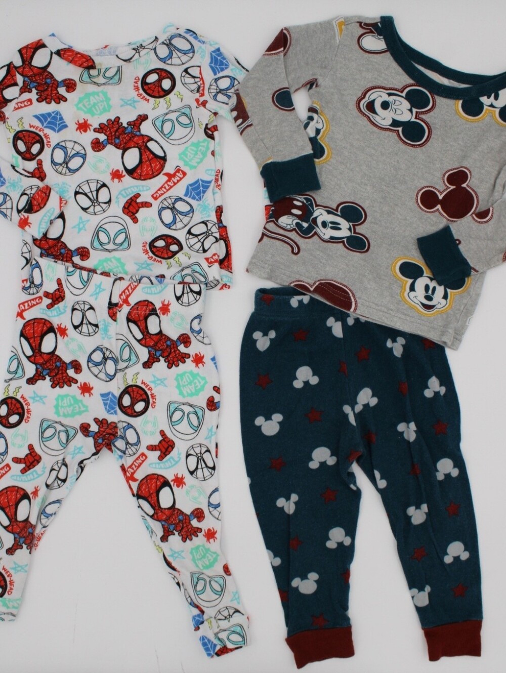Boys 2T Spidey & Friends Mickey Mouse 2-Piece Pajama Sets